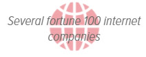 Several Fortune 100 internet companies